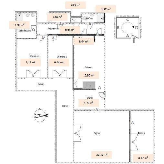  Annonces SURESNES : Appartement | COURBEVOIE (92400) | 77 m2 | 400 000 € 