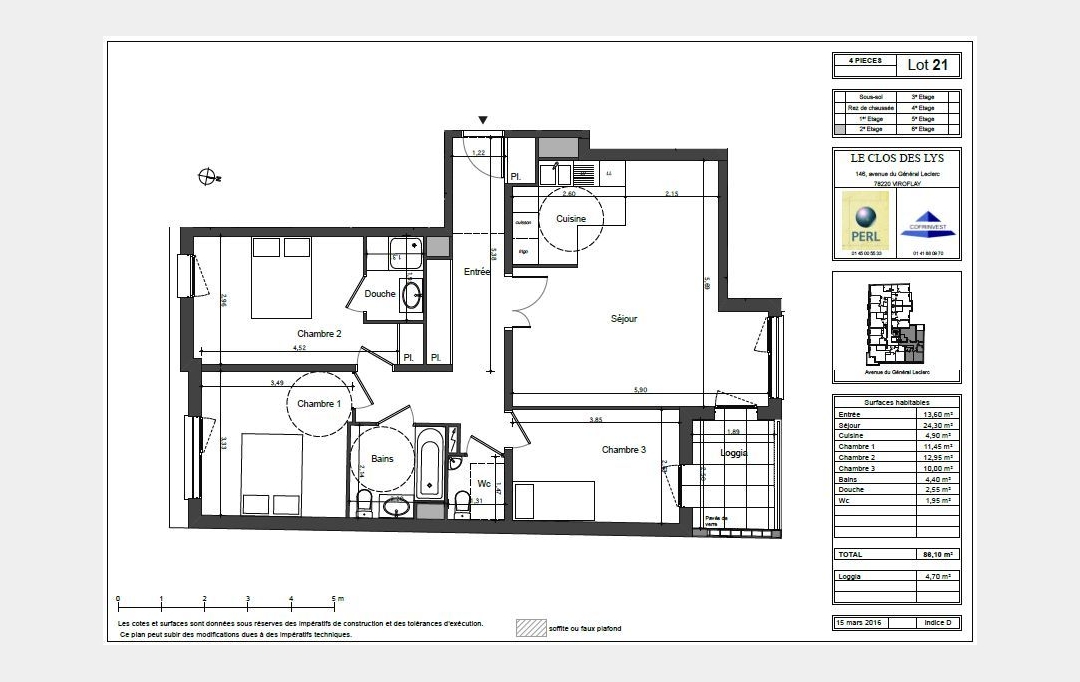 Annonces SURESNES : Appartement | VIROFLAY (78220) | 90 m2 | 432 000 € 