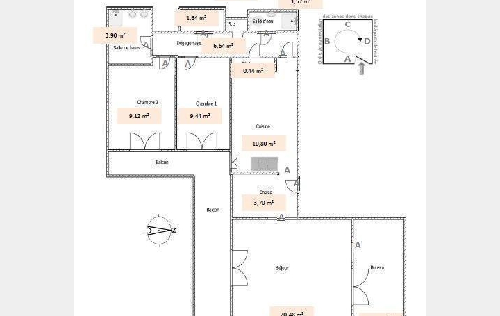 Annonces SURESNES : Appartement | COURBEVOIE (92400) | 77 m2 | 400 000 € 